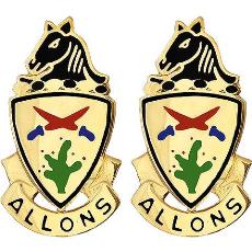 11th ACR (Armored Cavalry Regiment) Unit Crest (Allons)
